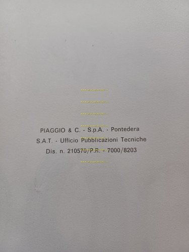 Piaggio VESPA 125 PRIMAVERA ET3 -50 R-50 SPECIAL 1982 manuale …