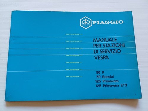 Piaggio VESPA 125 PRIMAVERA ET3 -50 R-50 SPECIAL 1982 manuale …