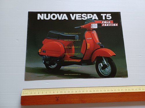 Piaggio Vespa 125 T5 Pole Position depliant originale italiano