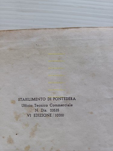 Piaggio Vespa 125 VN1T - VN2T manuale uso manutenzione libretto …