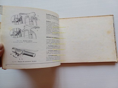 Piaggio Vespa 125 VNA 1957 manuale officina italiano originale