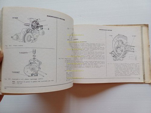 Piaggio Vespa 125 VNA 1957 manuale officina italiano originale