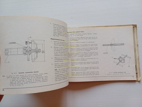 Piaggio Vespa 125 VNA 1957 manuale officina italiano originale