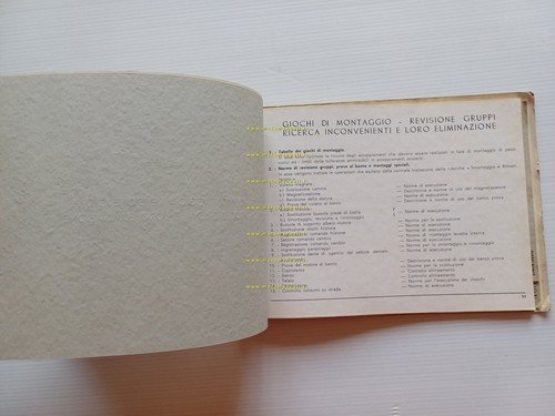 Piaggio Vespa 125 VNA 1957 manuale officina italiano originale