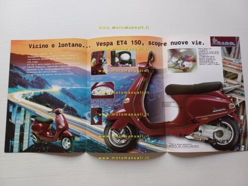 Piaggio Vespa 150 ET4 depliant originale ITALIANO