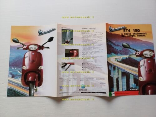 Piaggio Vespa 150 ET4 depliant originale ITALIANO