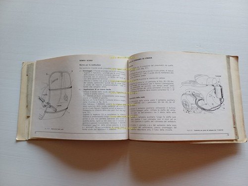 Piaggio Vespa 150 VBA 1958 manuale officina italiano originale