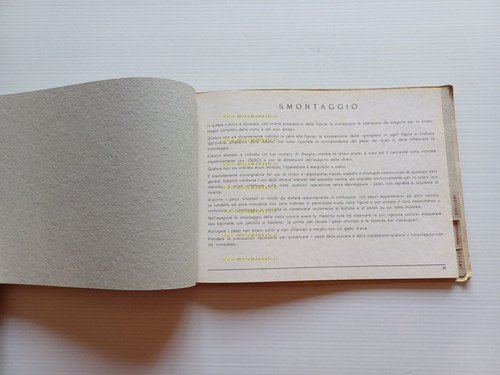 Piaggio Vespa 150 VBA 1958 manuale officina italiano originale