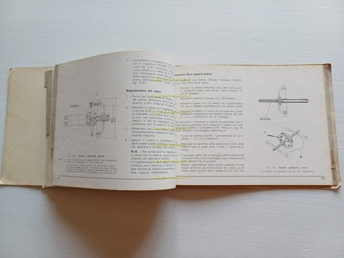 Piaggio Vespa 150 VBA 1958 manuale officina italiano originale