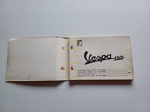 Piaggio Vespa 150 VBA catalogo ricambi originale