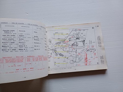 Piaggio Vespa 150 VBA catalogo ricambi originale