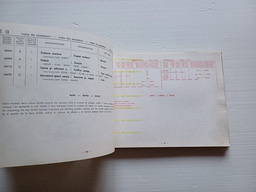 Piaggio Vespa 150 VBA catalogo ricambi originale