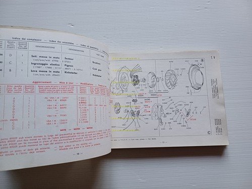 Piaggio Vespa 150 VBA catalogo ricambi originale