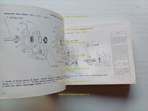 Piaggio Vespa 200-180-150-125-90-50 1972 manuale officina originale shop manual