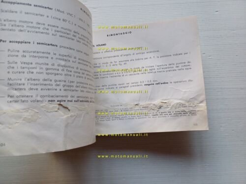 Piaggio Vespa 200-180-150-125-90-50 1972 manuale officina originale shop manual