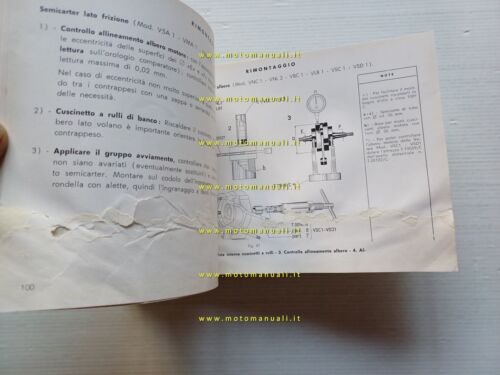 Piaggio Vespa 200-180-150-125-90-50 1972 manuale officina originale shop manual