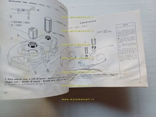 Piaggio Vespa 200-180-150-125-90-50 1972 manuale officina originale shop manual