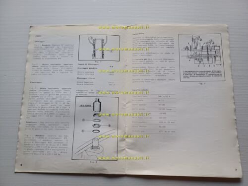 Piaggio Vespa 50 1990 AGGIORNAMENTO-VARIANTI manuale officina originale