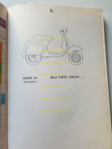 Piaggio Vespa 50 Automatica 1990 catalogo ricambi originale spare parts …