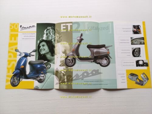 Piaggio Vespa 50 ET2- ET4 depliant italiano originale