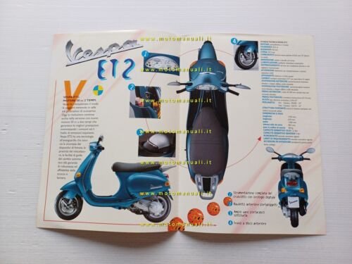 Piaggio Vespa 50 ET2 depliant originale ITALIANO