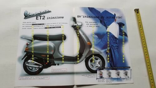 Piaggio Vespa 50 ET2 iniezione 2000 depliant originale ITALIANO brochure
