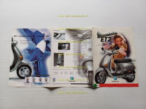 Piaggio Vespa 50 ET2 Iniezione depliant italiano originale