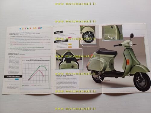 Piaggio Vespa 50 HP depliant originale italiano