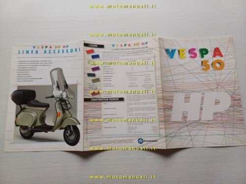 Piaggio Vespa 50 HP depliant originale italiano