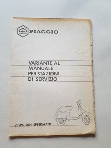 Piaggio VESPA 50 N Speedmatic '89 varianti manuale officina Plurimatic …
