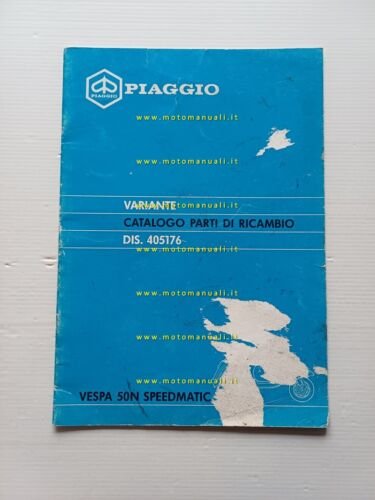 Piaggio Vespa 50 N Speedmatic V5P1T 1989 AGGIORNAMENTO catalogo ricambi