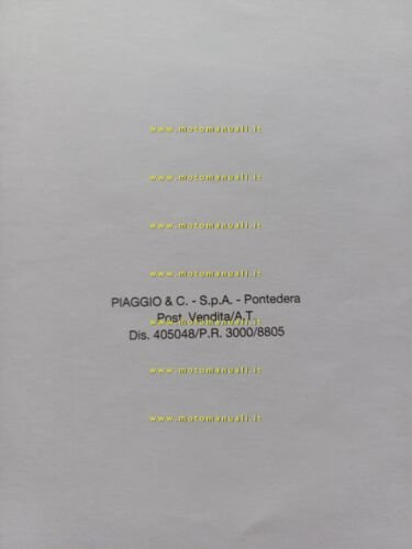 Piaggio Vespa 50 Rush 1988 manuale officina italiano originale workshop …