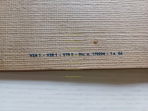 Piaggio Vespa 50-Special-Elestart 1973 manuale uso manutenzione originale V5A-B