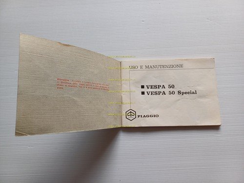 Piaggio Vespa 50-Special-Elestart 1973 manuale uso manutenzione originale V5A-B