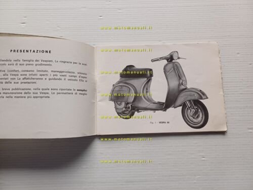 Piaggio Vespa 50-Special-Elestart 1973 manuale uso manutenzione originale V5A-B
