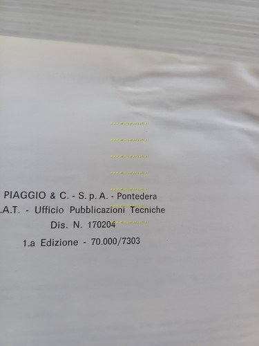 Piaggio Vespa 50-Special-Elestart 1973 manuale uso manutenzione originale V5A-B