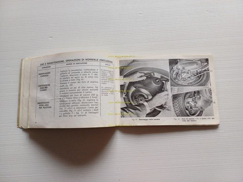 Piaggio Vespa 50-Special-Elestart 1973 manuale uso manutenzione originale V5A-B