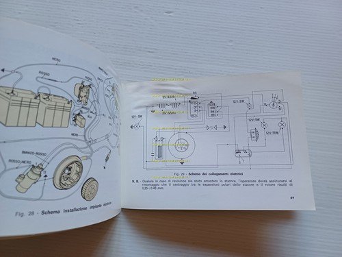 Piaggio Vespa 50-Special-Elestart 1973 manuale uso manutenzione originale V5A-B