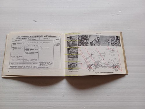 Piaggio Vespa 50-Special-Elestart 1973 manuale uso manutenzione originale V5A-B