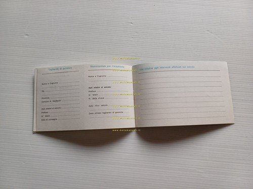 Piaggio Vespa 50 tutti modelli libretto garanzia nuovo anni 70 …