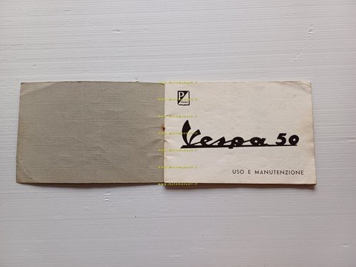 Piaggio Vespa 50 V5A 1 1966 manuale uso manutenzione originale …