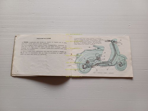 Piaggio Vespa 50 V5A 1 1966 manuale uso manutenzione originale …