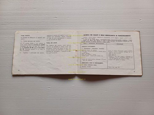 Piaggio Vespa 50 V5A 1 1966 manuale uso manutenzione originale …