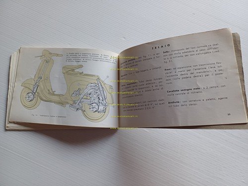 Piaggio Vespa 50 V5A 1 1967 manuale uso manutenzione libretto …