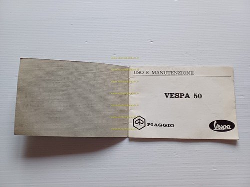 Piaggio Vespa 50 V5A 1 1967 manuale uso manutenzione libretto …