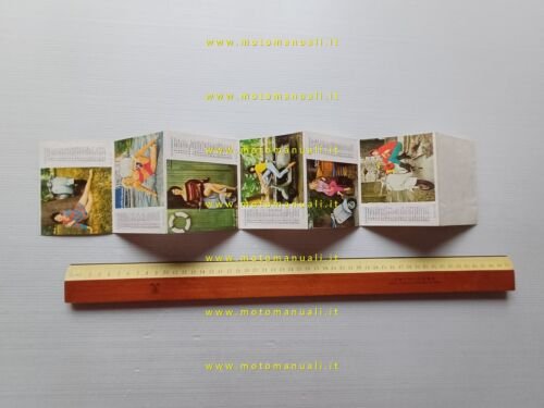 Piaggio Vespa calendario 1963 depliant originale italiano