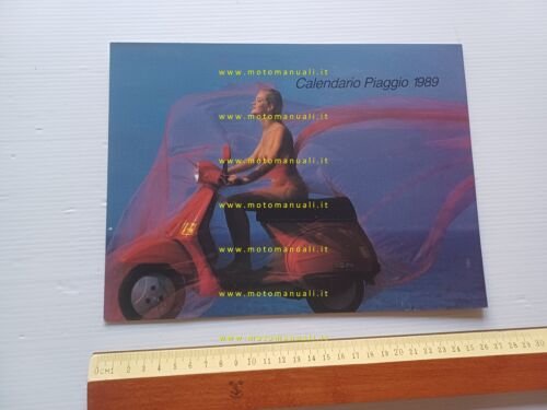 Piaggio Vespa calendario Piaggio 1989 depliant originale