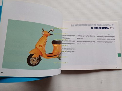 PIAGGIO VESPA ET4 125 1999 manuale uso manutenzione originale italiano