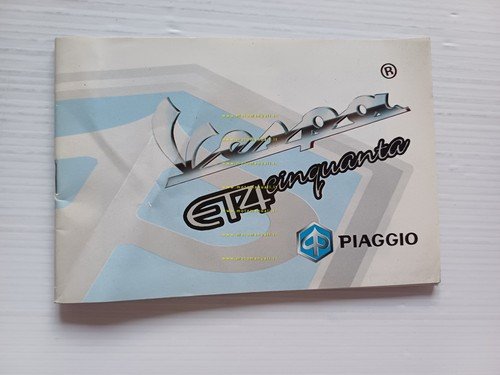 Piaggio Vespa ET4 50 2000 manuale uso manutenzione italiano originale