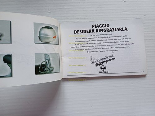 Piaggio Vespa ET4 50 2000 manuale uso manutenzione italiano originale